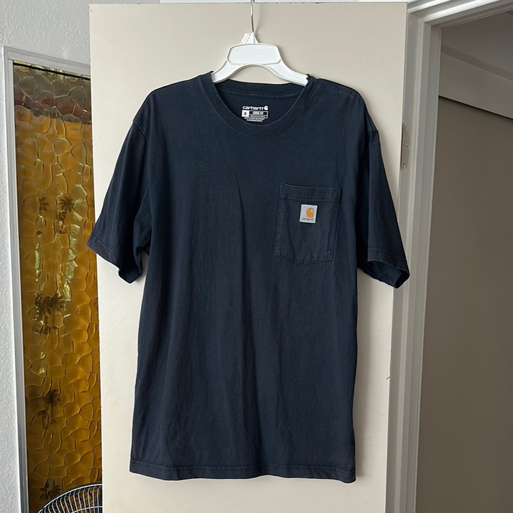 Carhartt Black Short Sleeve Tee Heavyweight Cotton
